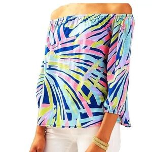 Lilly Pulitzer Emma knit, top in Indigo Sea Dreaming